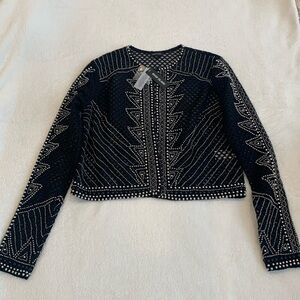 River Island NWT Women’s Beaded Lacelike Jacket Size UK8 EU 34 (xs)